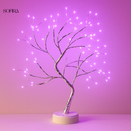 LED Boomlamp – Decoratieve Tafellamp met Warm Licht (50 cm)