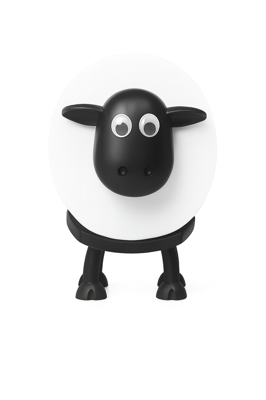 WC-rolhouder schaap zwart – set van 1 of 3
