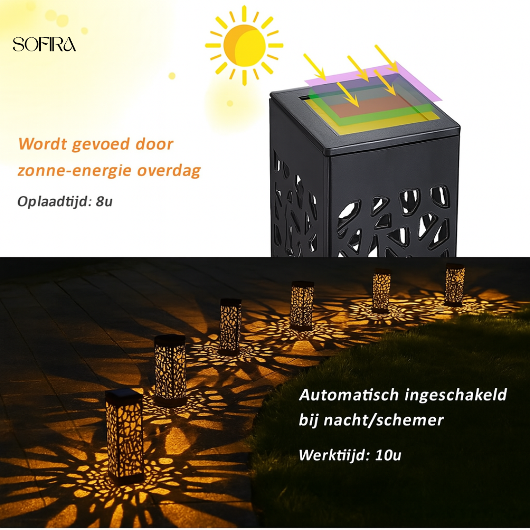Solar Tuinlamp LED – Waterdichte Buitenverlichting op Zonne-energie (Set van 1, 3 of 5)