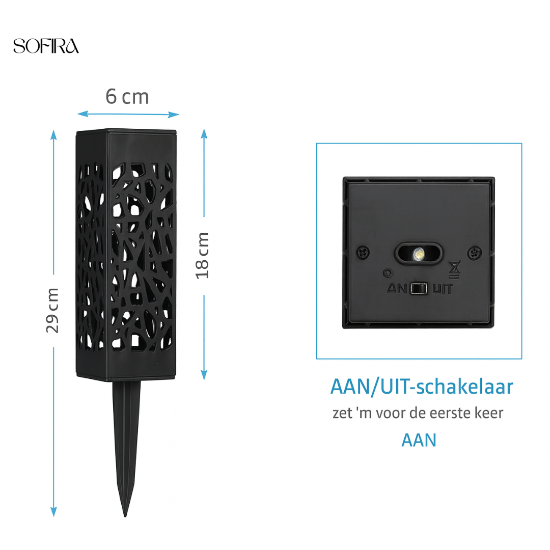 Solar Tuinlamp LED – Waterdichte Buitenverlichting op Zonne-energie (Set van 1, 3 of 5)
