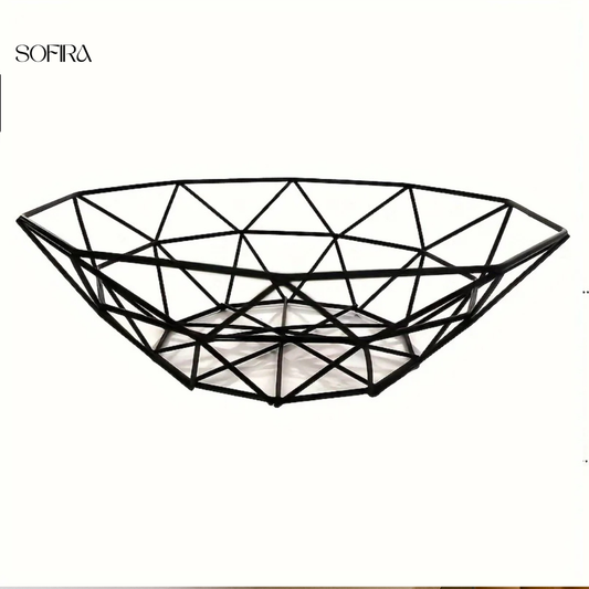 Geometrische Stalen Fruitmand – Modern & Functioneel Design