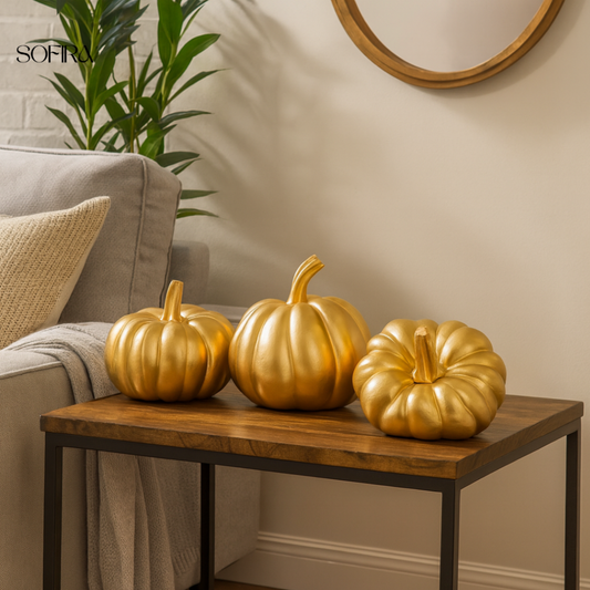 Vintage Pompoen Ornament – Retro Halloween Decoratie