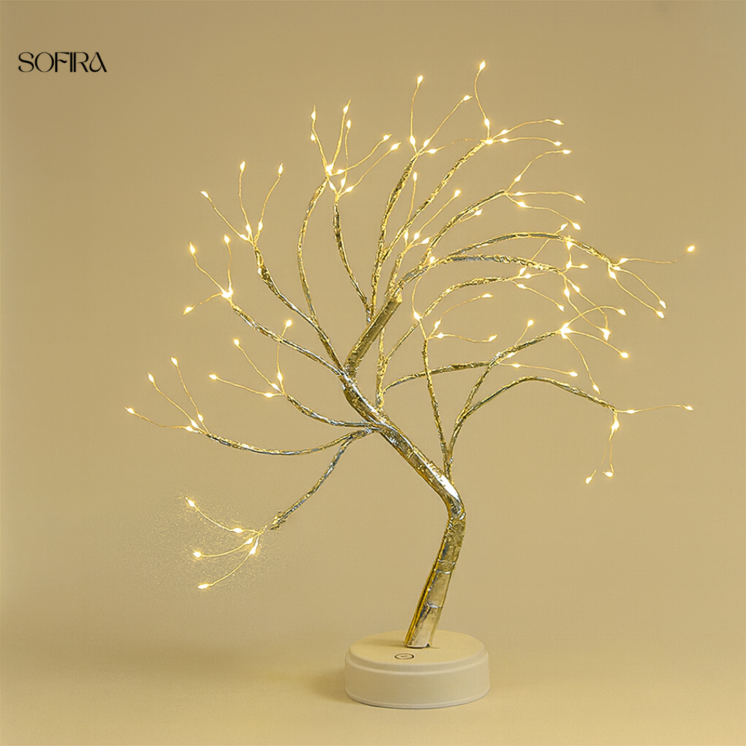 LED Boomlamp – Decoratieve Tafellamp met Warm Licht (50 cm)