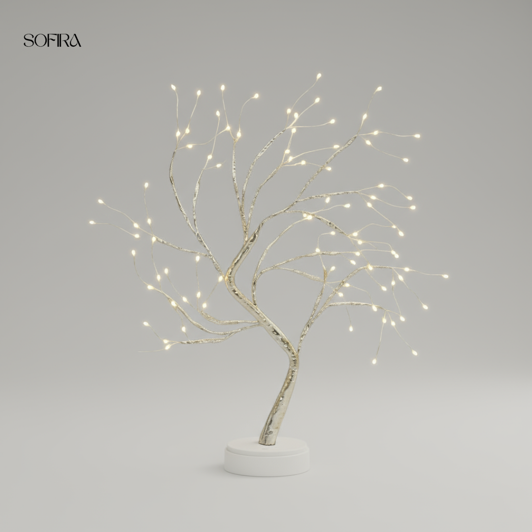 LED Boomlamp – Decoratieve Tafellamp met Warm Licht (50 cm)